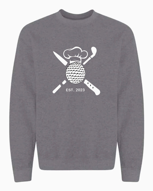 Crewneck  with White Logo Full Front